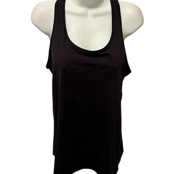 Spanx Transformation Black Side Zipper Racerback Tank Top Size Large L - Picture 3 of 7